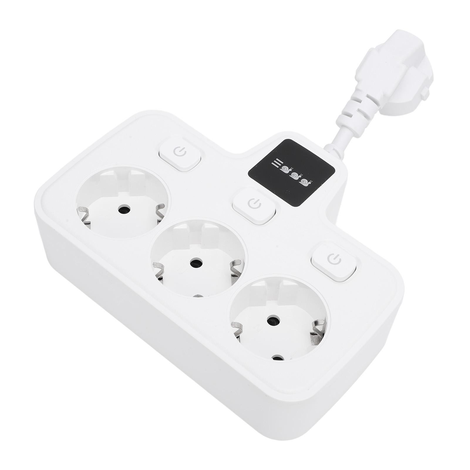 Power Socket with Independent Multi Outlets Adapter 3 Way 2 Prong AC Grounding Outlet Extender
Power Socket with Independent Multi Outlets Adapter 3 Way 2 Prong AC Grounding Outlet Extender
