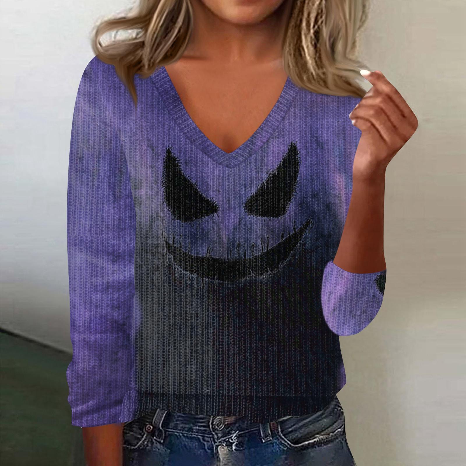 Женский милый свитер вязаный модный повседневный с V-образным вырезом длинным рукавом уютный с принтом топ XXL фиолетовый
Женский милый свитер вязаный модный повседневный с V-образным вырезом длинным рукавом уютный с принтом топ XXL фиолетовый