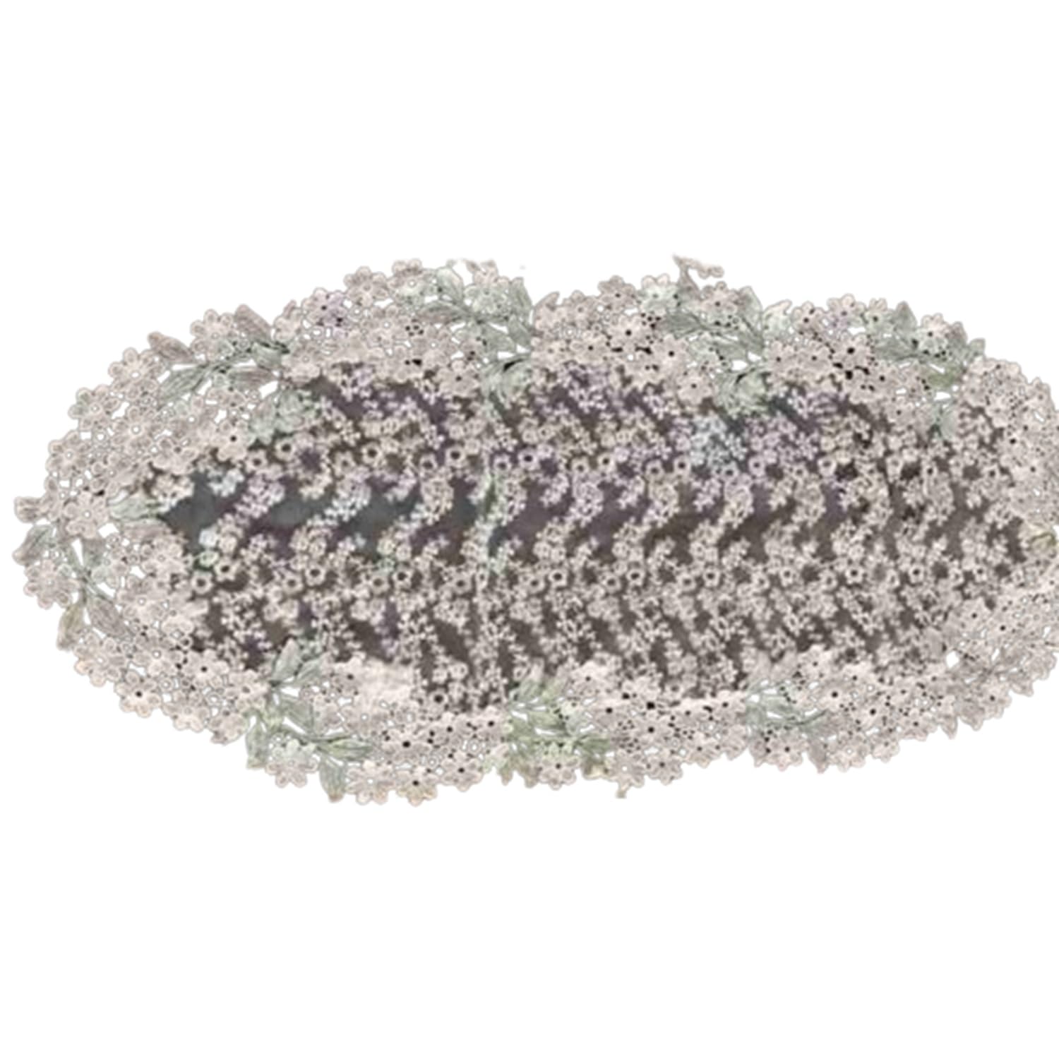 Vivienne Crystal Margaret Series Lace Embroidered Table Runner/Tablecloth (WK1002L4) - Table Center, 35x90cm, Ivory & Green
Vivienne Crystal Margaret Series Lace Embroidered Table Runner/Tablecloth (WK1002L4) - Table Center, 35x90cm, Ivory & Green
