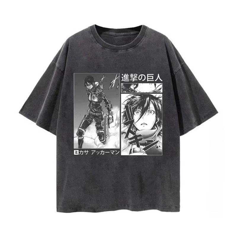 Attack on Titan Mikasa Ackerman Graphic Tshirt Men Women Manga Tshirts Washed Cotton T Shirt Harajuku Male Vintage Tops M
Attack on Titan Mikasa Ackerman Graphic Tshirt Men Women Manga Tshirts Washed Cotton T Shirt Harajuku Male Vintage Tops M