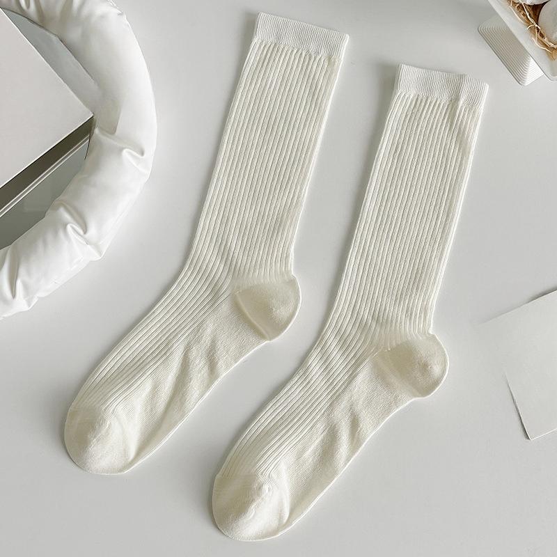 Spring and Summer Ballet Trend: Layered Socks, Versatile Retro Mid-Calf Women s Socks, Solid Vertical Striped Socks 1 pair білий
Spring and Summer Ballet Trend: Layered Socks, Versatile Retro Mid-Calf Women s Socks, Solid Vertical Striped Socks 1 pair білий
