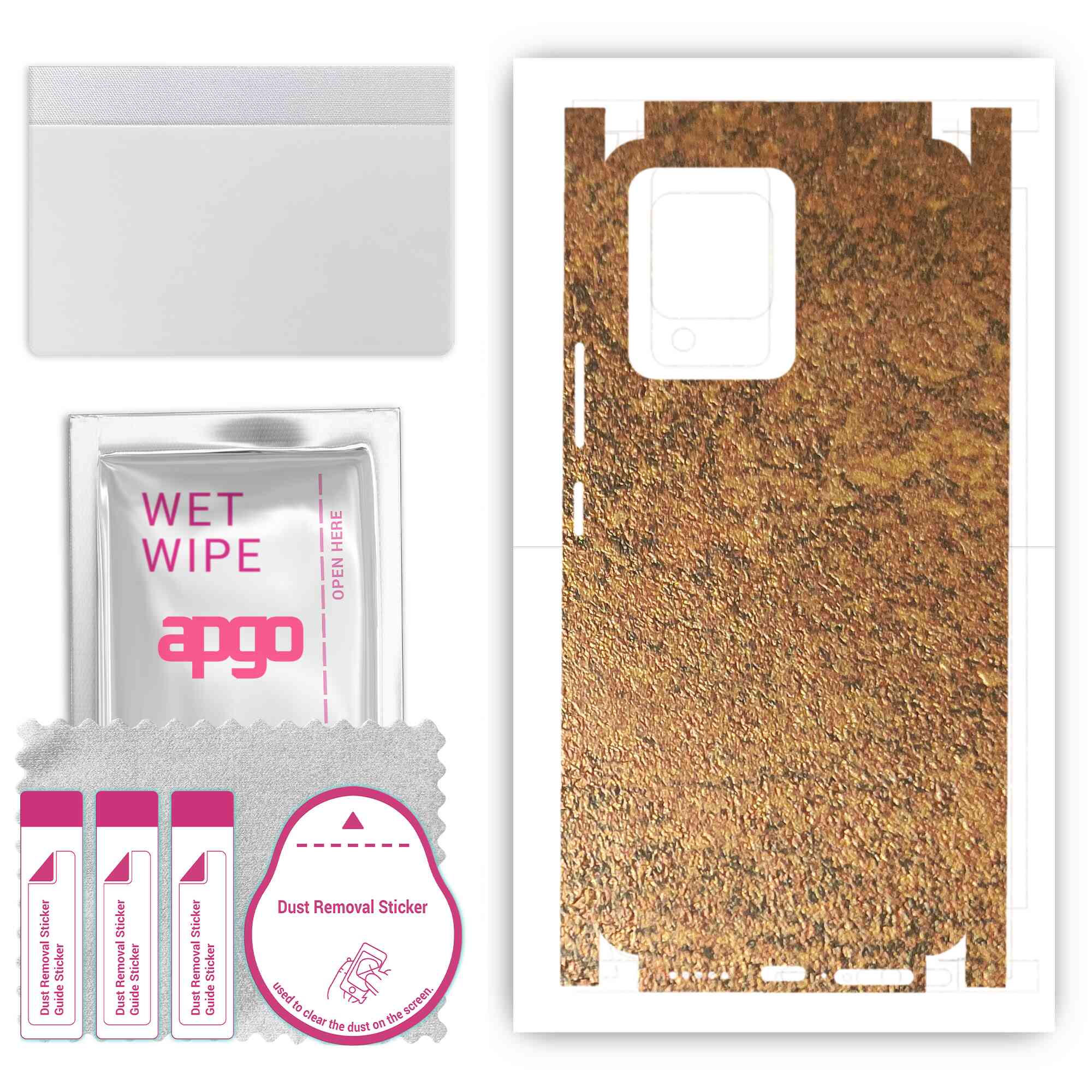 apgo Protective Skin Sticker for the back+sides compatible with Vivo V23 5G, Full Wrap Film, Foil, Vinyl - Pattern Rusty Copper
apgo Protective Skin Sticker for the back+sides compatible with Vivo V23 5G, Full Wrap Film, Foil, Vinyl - Pattern Rusty Copper