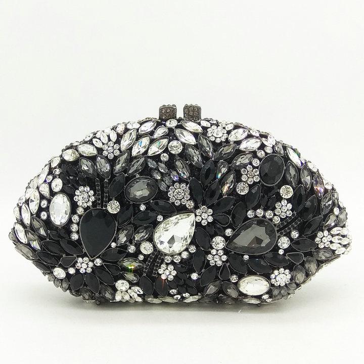 Boutique De FGG Elegant Flower Women Crystal Clutch Evening Bags Ladies Cocktail Party Diamond Minaudiere Handbag Wedding Purses Mini Clutch
Boutique De FGG Elegant Flower Women Crystal Clutch Evening Bags Ladies Cocktail Party Diamond Minaudiere Handbag Wedding Purses Mini Clutch