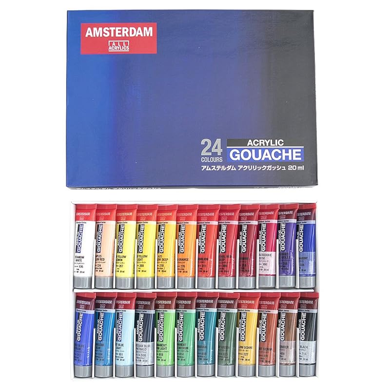 Talens Japan Japan) Talence acrylic gouache Amsterdam acrylic gouache 24 color set AAG-24 20ml (No. 6)
Talens Japan Japan) Talence acrylic gouache Amsterdam acrylic gouache 24 color set AAG-24 20ml (No. 6)