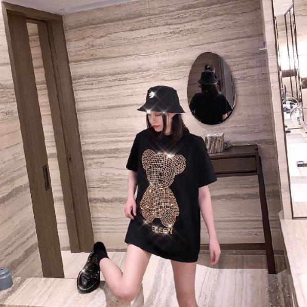 New bear short-sleeved t-shirt women s early spring 2025 loose large version medium and long pure cotton t-shirt top ns M чорний
New bear short-sleeved t-shirt women s early spring 2025 loose large version medium and long pure cotton t-shirt top ns M чорний