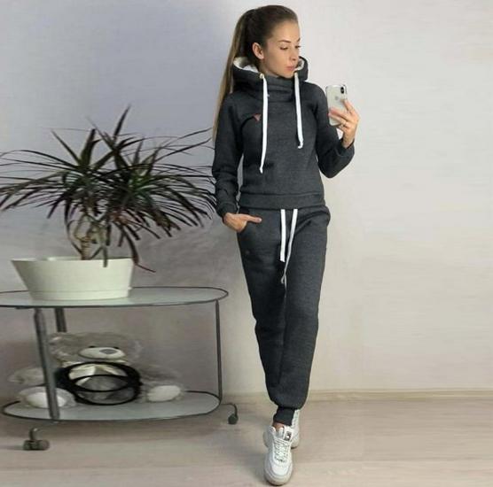 Женский флисовый свитшот и спортивный костюм Wish2023 - Европейская и американская осенне-зимняя мода S темно-серого
Женский флисовый свитшот и спортивный костюм Wish2023 - Европейская и американская осенне-зимняя мода S темно-серого