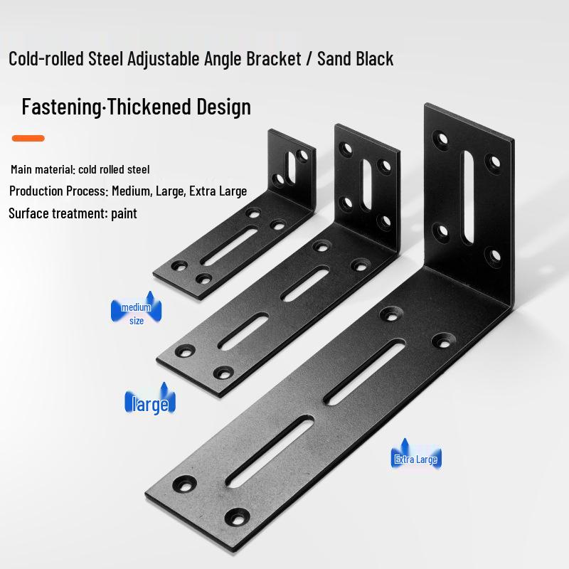 Adjustable Universal L-Shaped Wall Cabinet Shelf Bracket - Galvanized Load-Bearing Right Angle Brace Medium 30*40*80mm
Adjustable Universal L-Shaped Wall Cabinet Shelf Bracket - Galvanized Load-Bearing Right Angle Brace Medium 30*40*80mm