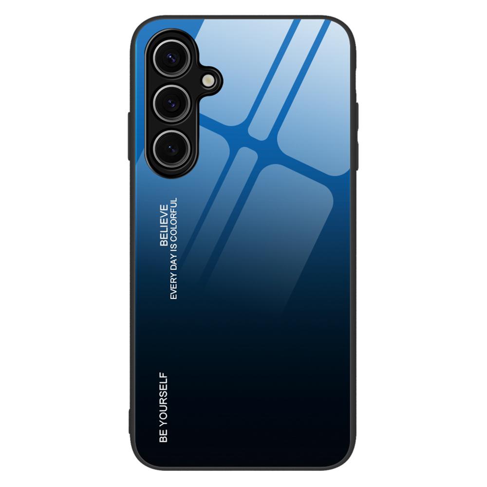 For Samsung Galaxy S25+ Case Gradient Color Tempered Glass+TPU Phone Cover Blue/Black
For Samsung Galaxy S25+ Case Gradient Color Tempered Glass+TPU Phone Cover Blue/Black