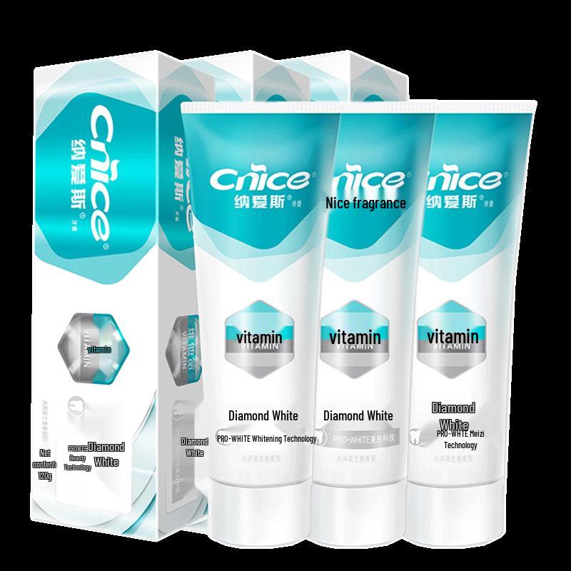 NICE Diamond Flash White Toothpaste Family Pack
NICE Diamond Flash White Toothpaste Family Pack