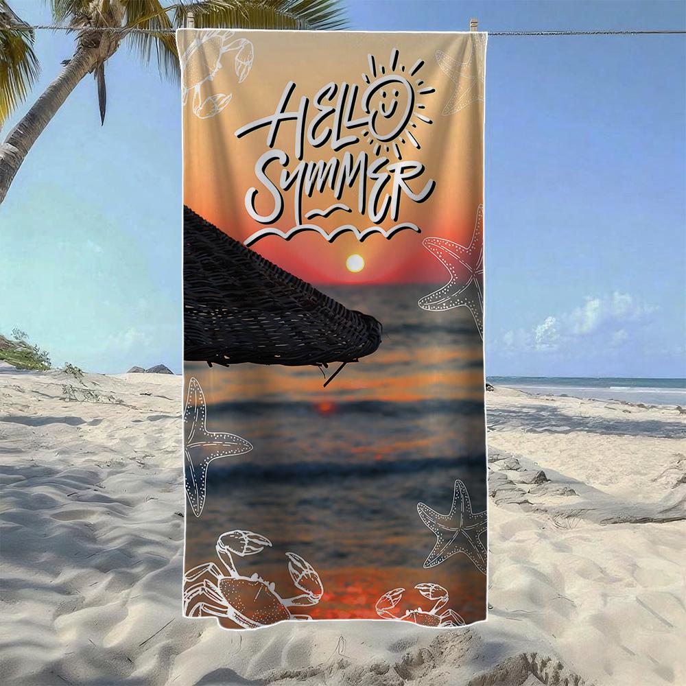 Tropical Summer Beach Towel, Soft Quick-Drying, Perfect For Portable Outdoor Travel, Swimming, Camping And Summer Beach W40*H60(CM)
Tropical Summer Beach Towel, Soft Quick-Drying, Perfect For Portable Outdoor Travel, Swimming, Camping And Summer Beach W40*H60(CM)