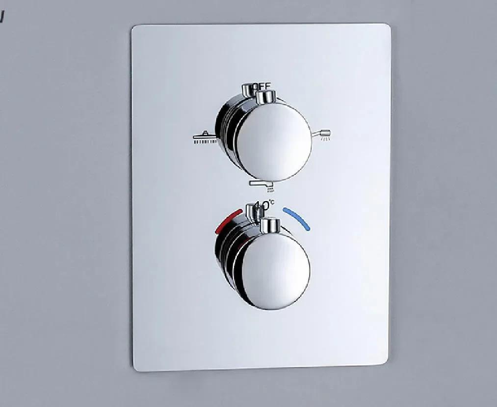 bruhed gold Thermostatic Shower Faucet Mixing rose Valve 2 or 3 Ways Concealed Easy-mount Box Brass Concealed Valve Wall Mount
bruhed gold Thermostatic Shower Faucet Mixing rose Valve 2 or 3 Ways Concealed Easy-mount Box Brass Concealed Valve Wall Mount