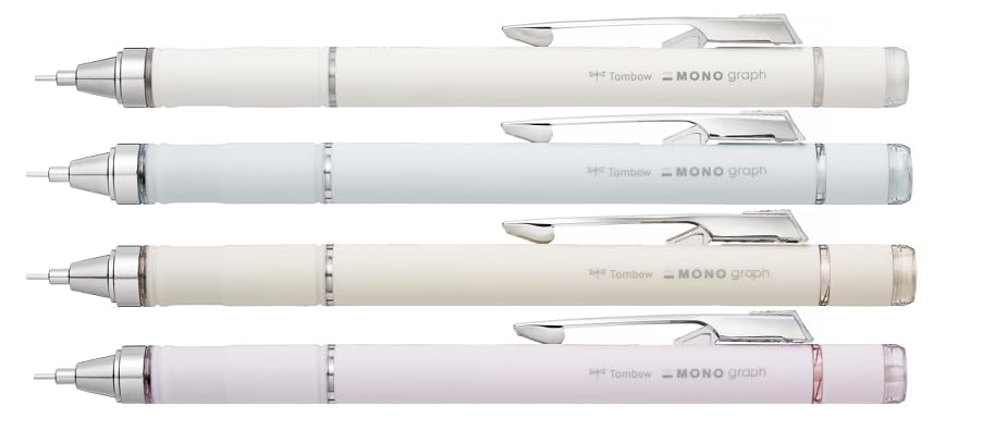 Tombow Mechanical Pencil Monograph Grip Grayish Color Set of 1 each in 4 colors 0.5 DPA-151 4,
Tombow Mechanical Pencil Monograph Grip Grayish Color Set of 1 each in 4 colors 0.5 DPA-151 4,