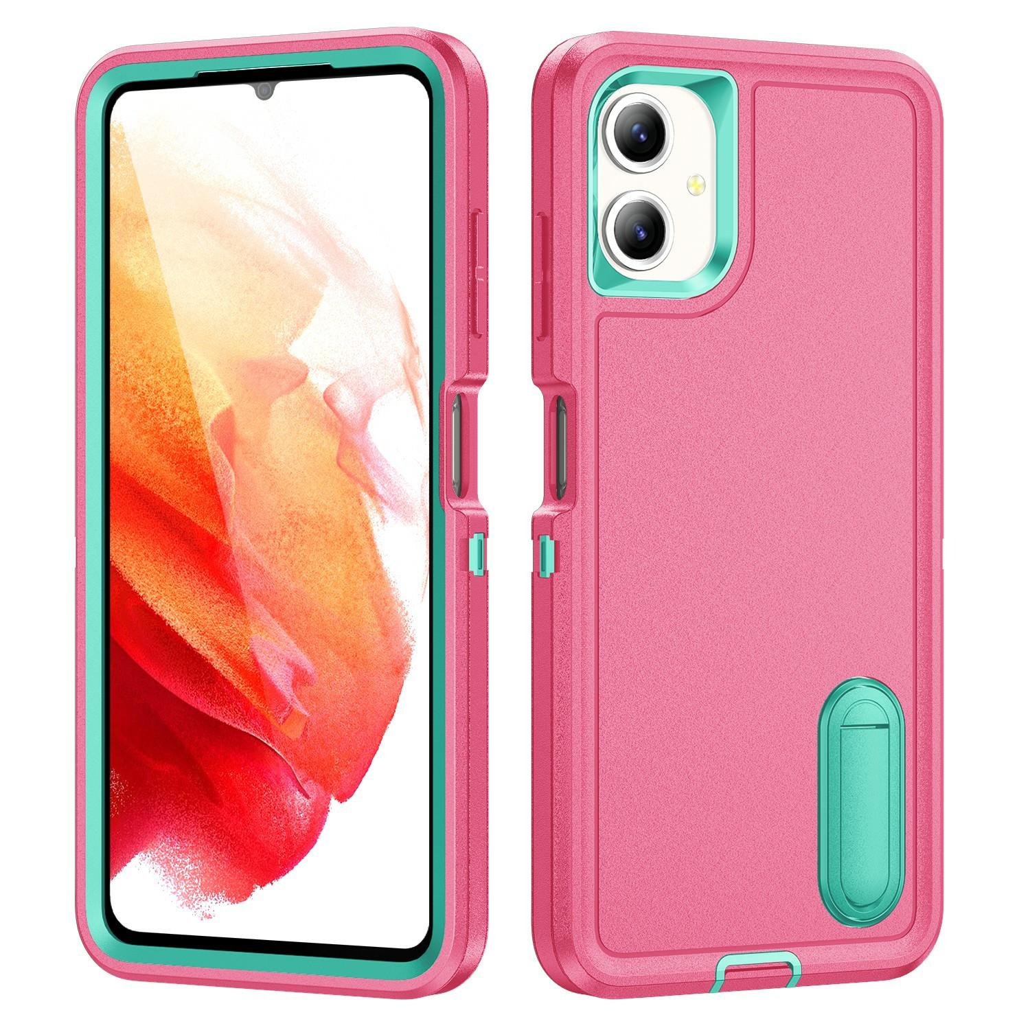 For Samsung Galaxy A06 4G Case Kickstand Phone Cover PC+Silicone+EVA 3-in-1 Design Rose+Light Cyan
For Samsung Galaxy A06 4G Case Kickstand Phone Cover PC+Silicone+EVA 3-in-1 Design Rose+Light Cyan