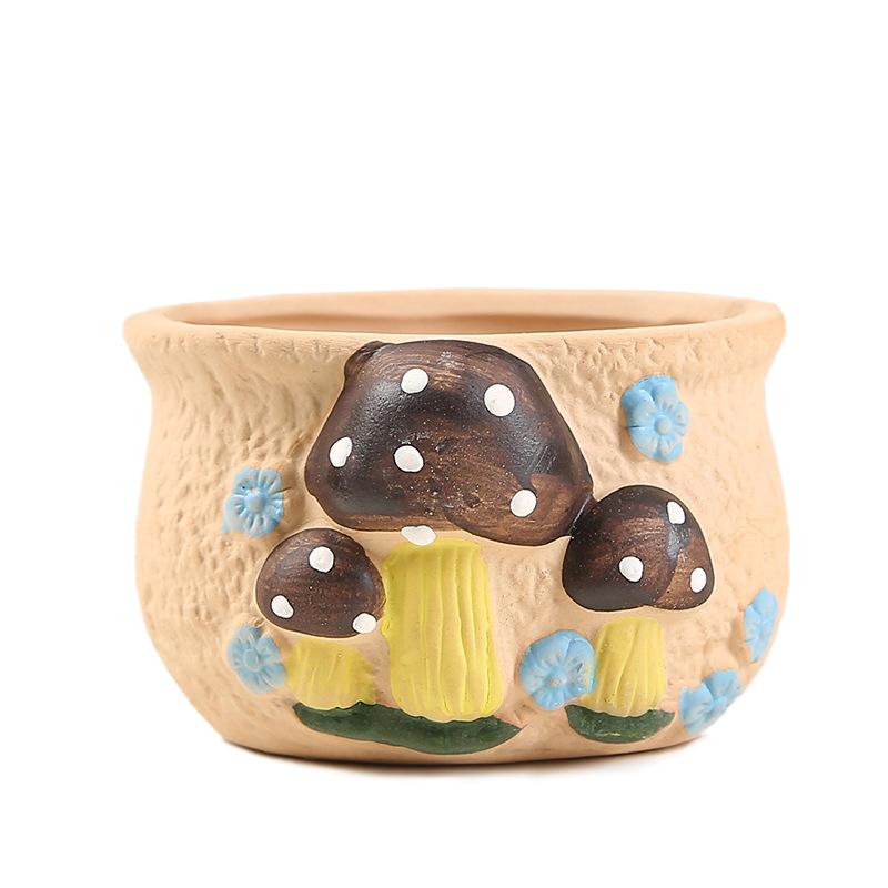 Овальный керамический сочный ручная роспись горшечных растений простой горшок с красочным грибом милый D
Овальный керамический сочный ручная роспись горшечных растений простой горшок с красочным грибом милый D