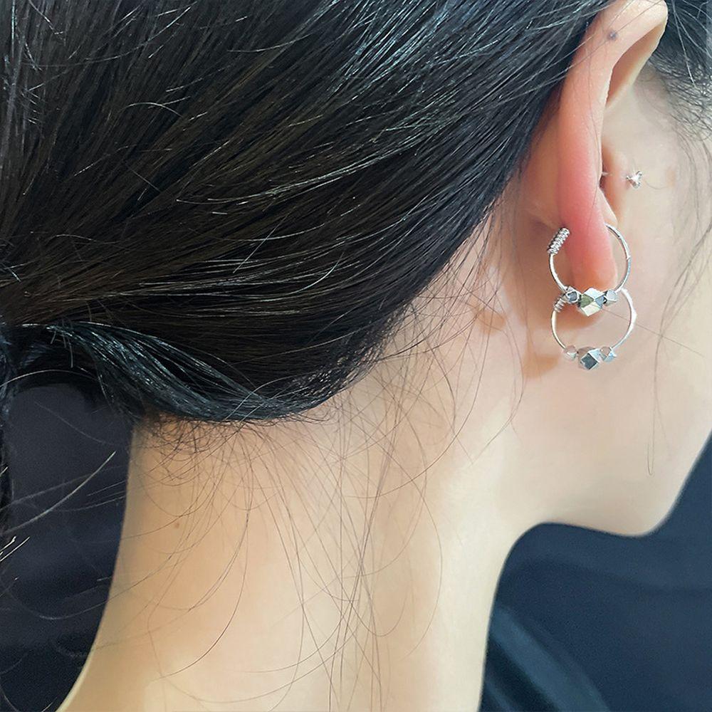 Girls Ear Jewelry Female Cube Beads Korean Style Women Earrings Round Ear Buckle Hoop Earrings
Girls Ear Jewelry Female Cube Beads Korean Style Women Earrings Round Ear Buckle Hoop Earrings