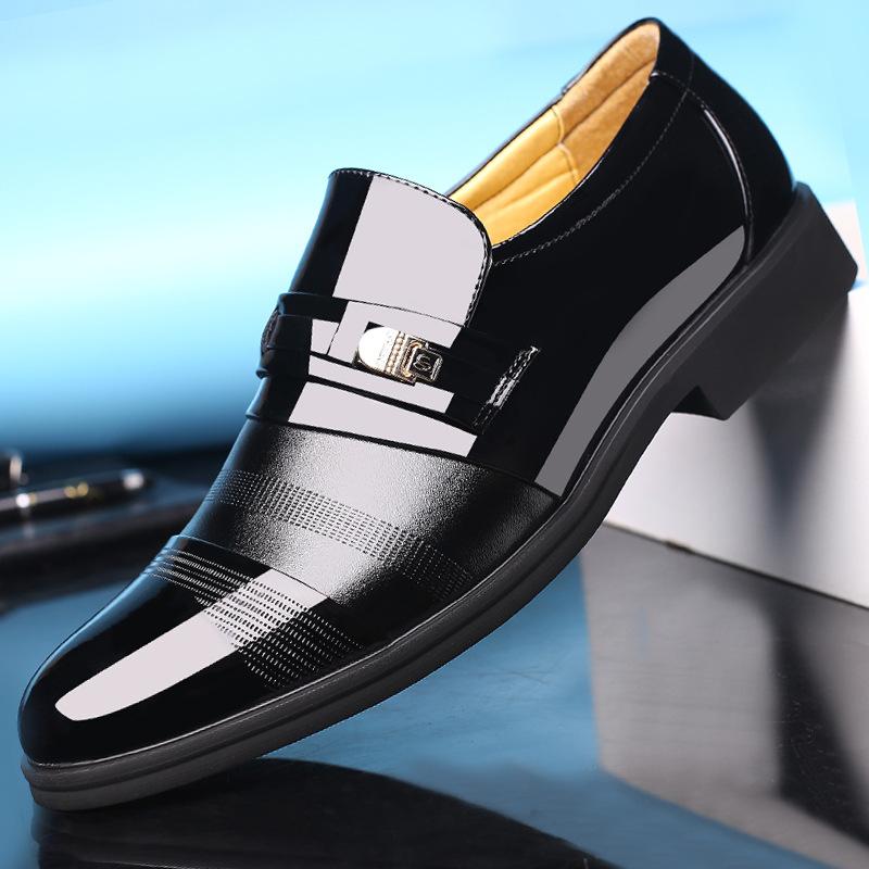 Factory direct sales of new glossy leather shoes men s casual leather shoes formal wear business inner height increase men s shoes 38
Factory direct sales of new glossy leather shoes men s casual leather shoes formal wear business inner height increase men s shoes 38