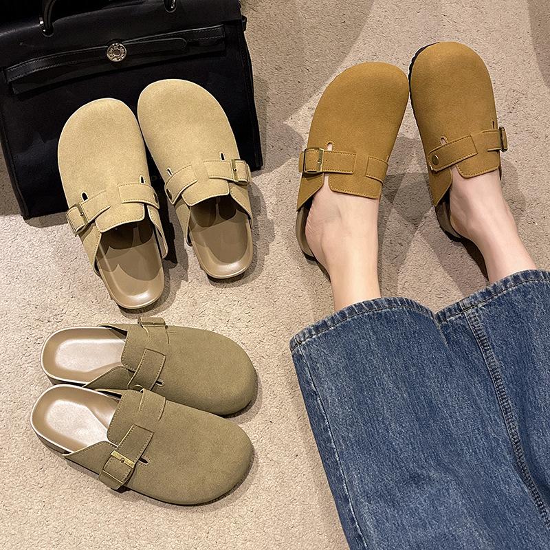 2024 new thick-soled Korean version of Boken shoes women s half-drag women s spring retro one-pedal bag head slippers women s sandals 35 хаки
2024 new thick-soled Korean version of Boken shoes women s half-drag women s spring retro one-pedal bag head slippers women s sandals 35 хаки