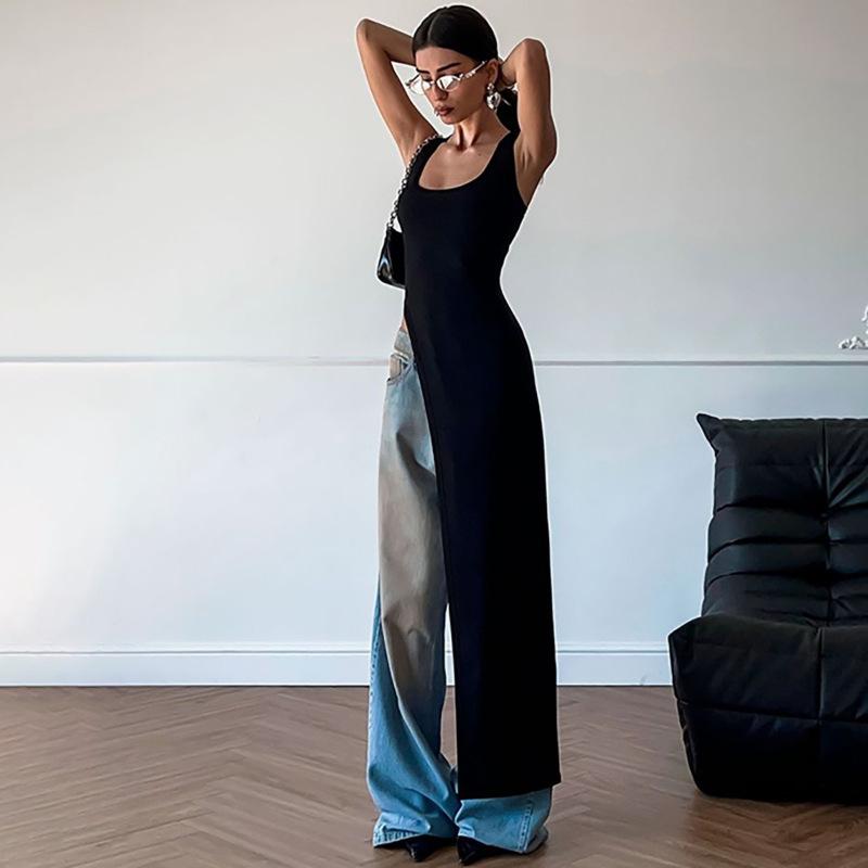 Long Skirt Personality Popular Design Sense Blouse Slim Split Shoulder Strap Dress XL чорний
Long Skirt Personality Popular Design Sense Blouse Slim Split Shoulder Strap Dress XL чорний
