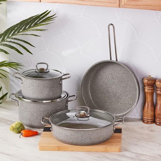Набор посуды Karaca Biogranit Steel Plus из 7 предметов серый
Набор посуды Karaca Biogranit Steel Plus из 7 предметов серый