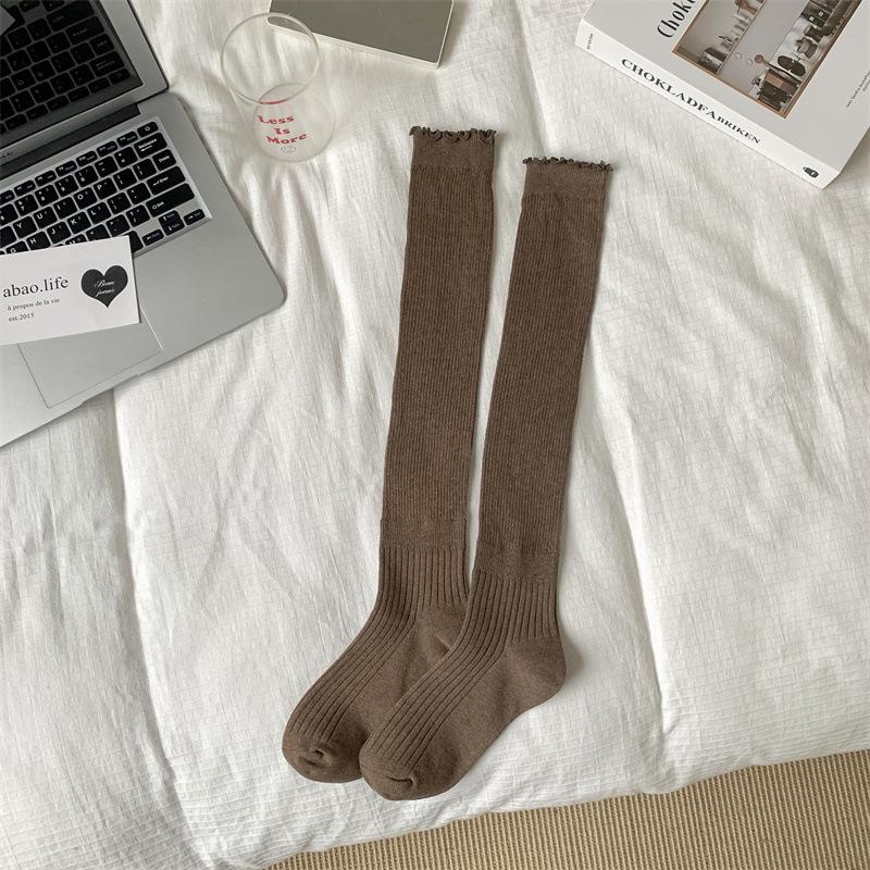 Maillard Calf Socks Spring Korean Lace Coffee Color Gray Socks Vertical Stripe Medium Tube White Stacking Socks One size темно-коричневого кольору
Maillard Calf Socks Spring Korean Lace Coffee Color Gray Socks Vertical Stripe Medium Tube White Stacking Socks One size темно-коричневого кольору