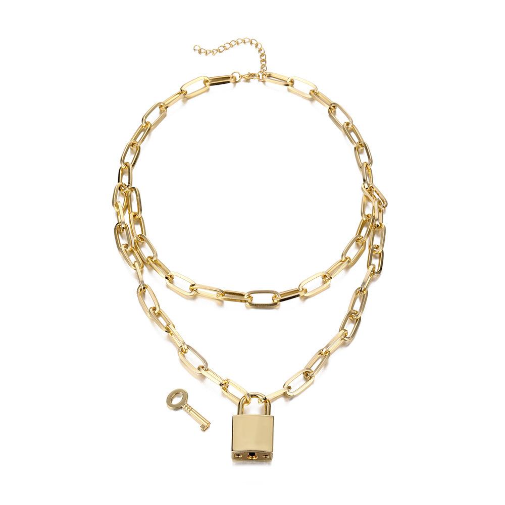 Layered Lock Eyecatching Necklace Fashionable Alloy Jewelry Gift For Weddings And Travels золотой
Layered Lock Eyecatching Necklace Fashionable Alloy Jewelry Gift For Weddings And Travels золотой