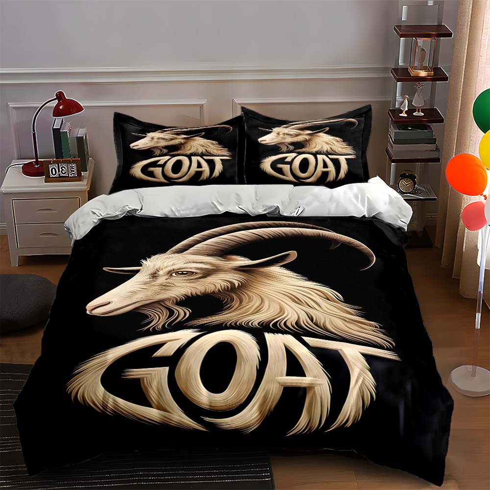 Goat-themed design Bedding Duvet cover sets Duvet covers Pillowcases gifts (1 * Duvet Cover 2 * Pillowcases, without duvet insert) 135x200cm
Goat-themed design Bedding Duvet cover sets Duvet covers Pillowcases gifts (1 * Duvet Cover 2 * Pillowcases, without duvet insert) 135x200cm