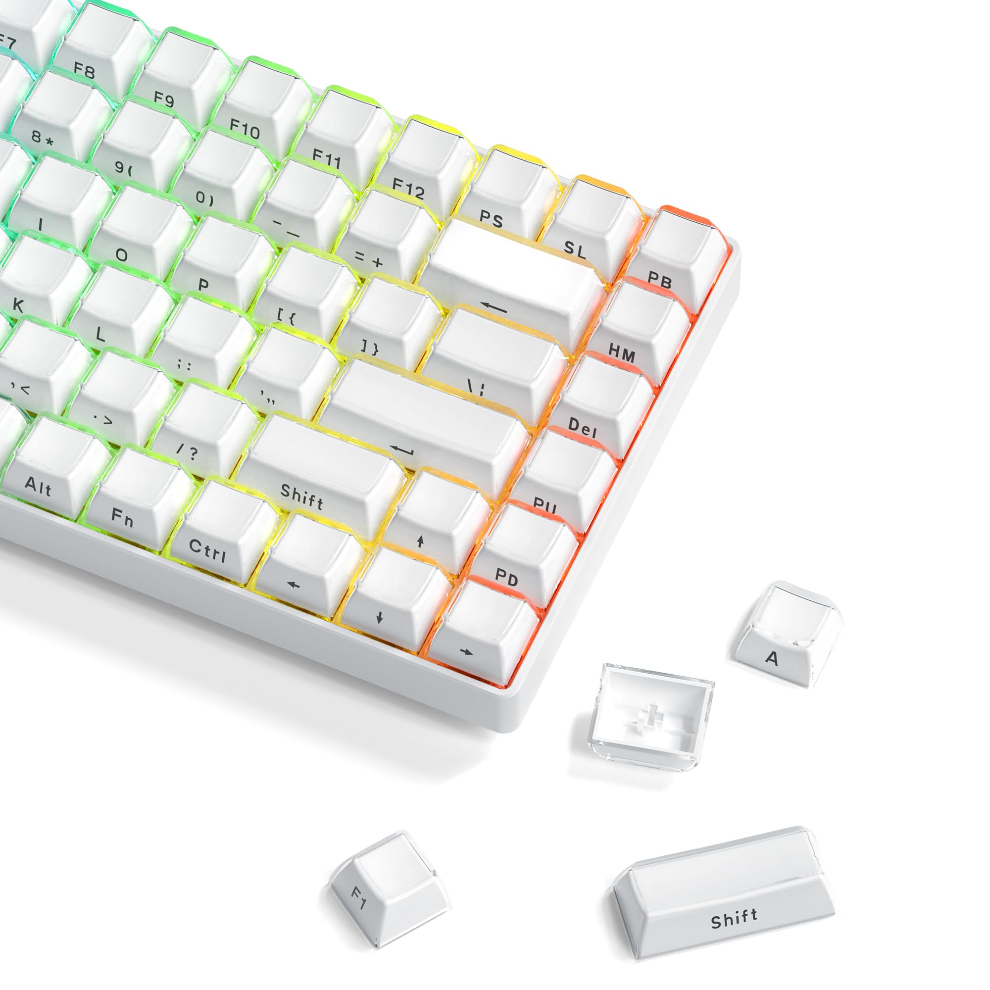 XVX Keycaps 113 Keys Crystal Clear Keycaps Letter Side Engraving OEM Profile 113 Keys Custom for Cherry Gateron MX Switch Mechanical Keyboard Keyboard білий
XVX Keycaps 113 Keys Crystal Clear Keycaps Letter Side Engraving OEM Profile 113 Keys Custom for Cherry Gateron MX Switch Mechanical Keyboard Keyboard білий