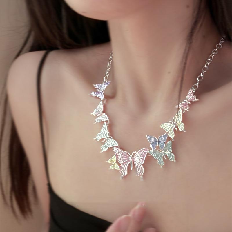 Girl s heart super fairy dripping oil butterfly necklace colorful vacation wind sweet collarbone chain daily versatile necklace women
Girl s heart super fairy dripping oil butterfly necklace colorful vacation wind sweet collarbone chain daily versatile necklace women