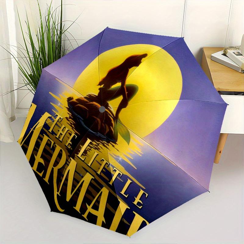 The Little Mermaid Ariel Silhouette Moonlight Durable Cartoon Folding Umbrella, Portable 3-Fold Compact Umbrella for Men and Women, Suitable
The Little Mermaid Ariel Silhouette Moonlight Durable Cartoon Folding Umbrella, Portable 3-Fold Compact Umbrella for Men and Women, Suitable