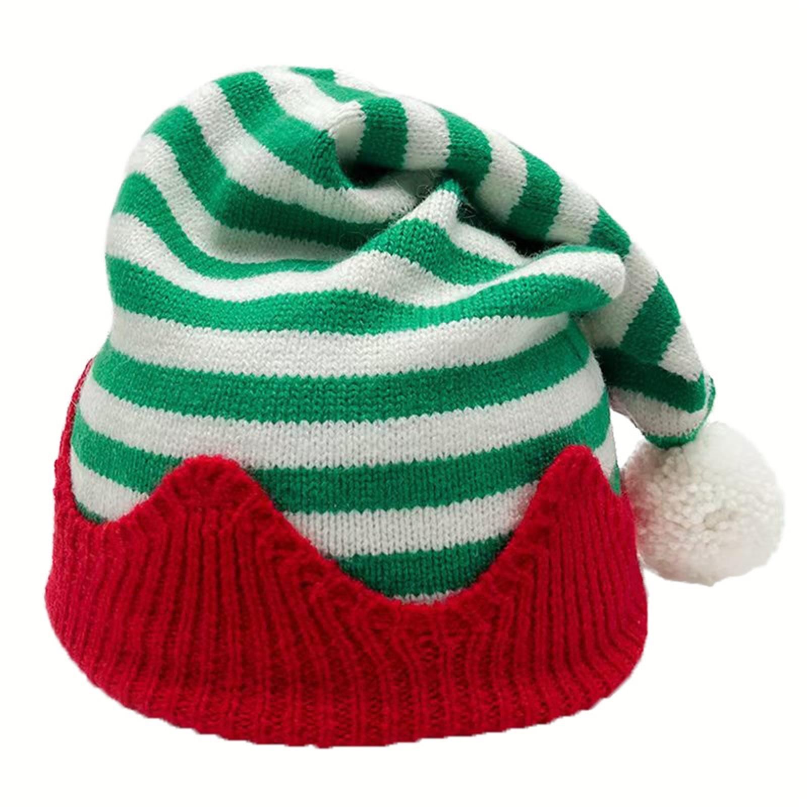Christmas Knit Hat for Kids Adults Striped Elf Hat Christmas Beanie Hat Winter Cap for Christmas Holiday Party зелений
Christmas Knit Hat for Kids Adults Striped Elf Hat Christmas Beanie Hat Winter Cap for Christmas Holiday Party зелений