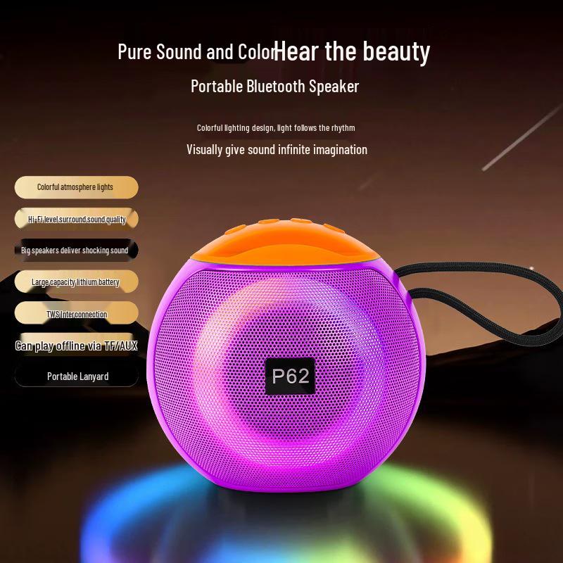 RGB Portable Speaker with Deep Bass & High-Quality Sound
RGB Portable Speaker with Deep Bass & High-Quality Sound