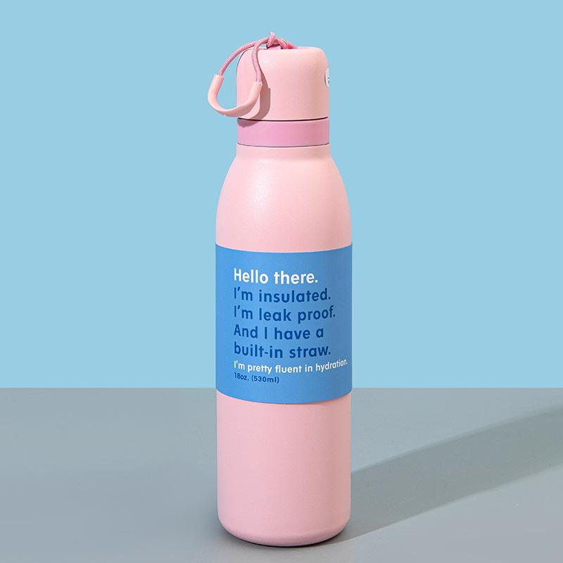 Simple 304 Stainless Steel Thermal Cup With Straw Dual Drinking Water Bottle Outdoor Portable Sports Travel Mug For Home Use 500ml рожевий
Simple 304 Stainless Steel Thermal Cup With Straw Dual Drinking Water Bottle Outdoor Portable Sports Travel Mug For Home Use 500ml рожевий