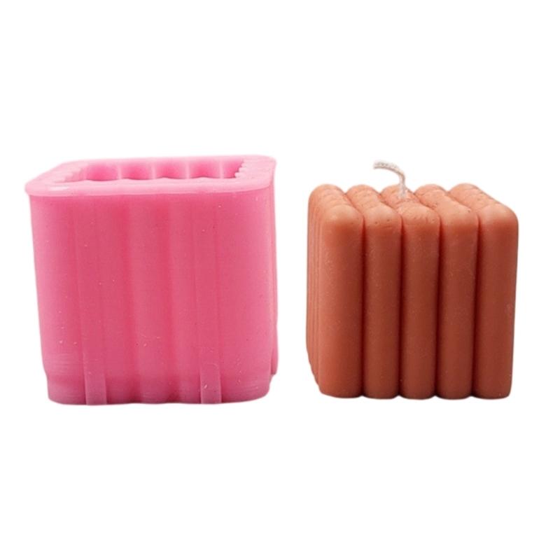 Silicone Mould 3D Cube Candle Molds Ornament Molds Geometric Striped Molds Casting Molds for Home Table Decorations 1
Silicone Mould 3D Cube Candle Molds Ornament Molds Geometric Striped Molds Casting Molds for Home Table Decorations 1