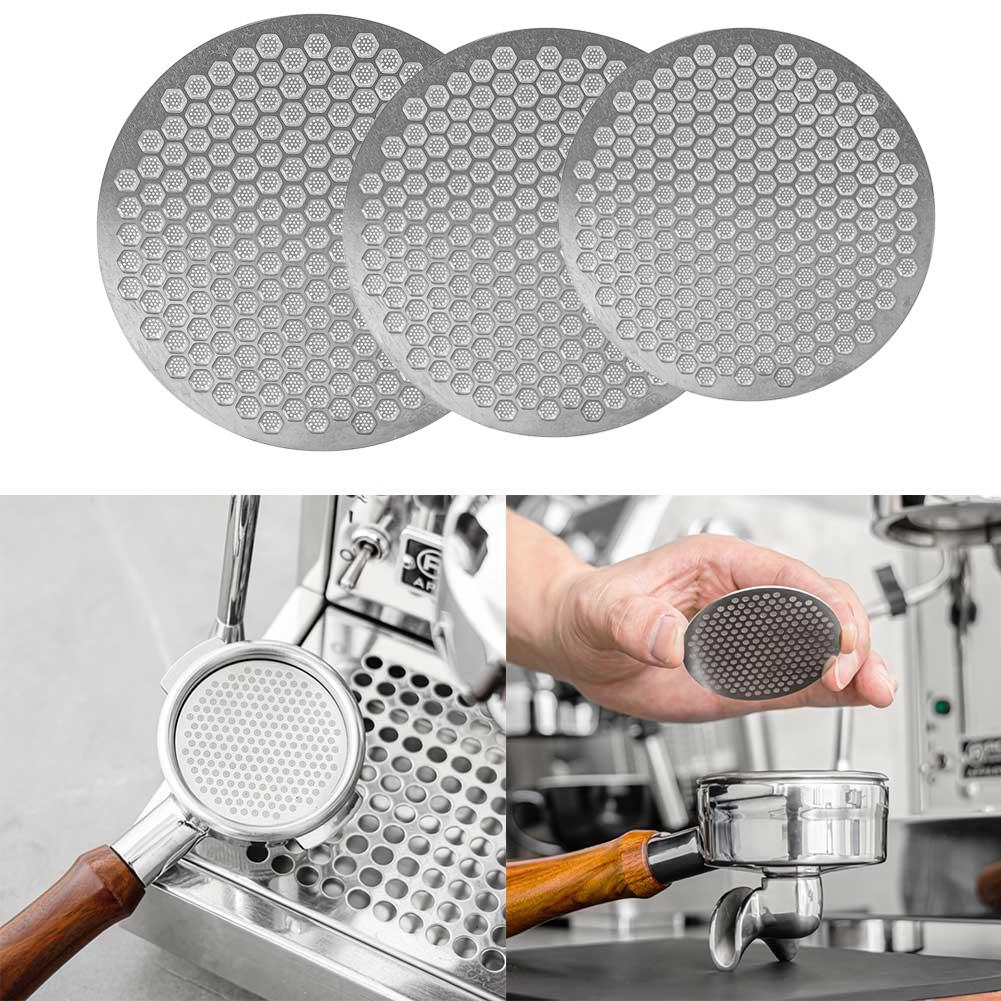 Coffee Portafilter Portafilter Puck 51/53/58.35mm Double Layer Espresso Screen Silver Stainless Steel Easy To Clean. Practical S
Coffee Portafilter Portafilter Puck 51/53/58.35mm Double Layer Espresso Screen Silver Stainless Steel Easy To Clean. Practical S