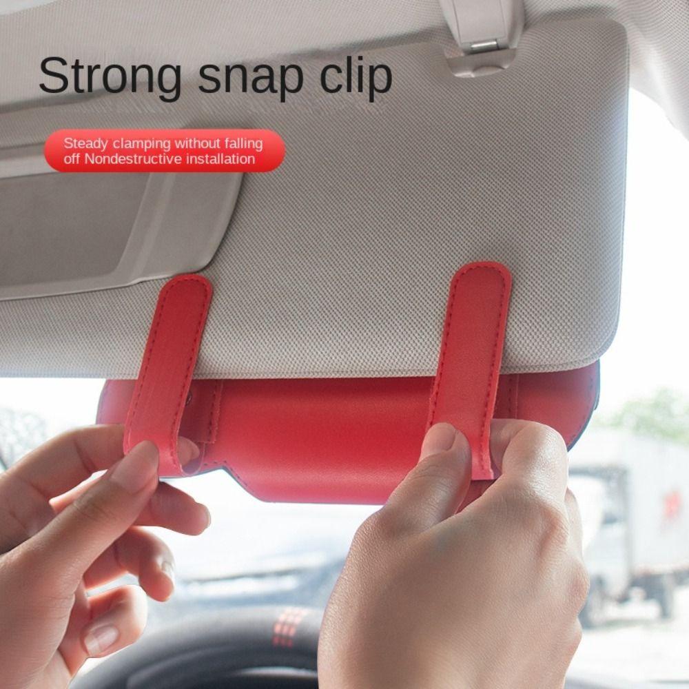 Magnetic Fastener Car Sunglasses Case Solid Color Sun Visor Storage Car Glasses Box Accessories рожевий
Magnetic Fastener Car Sunglasses Case Solid Color Sun Visor Storage Car Glasses Box Accessories рожевий