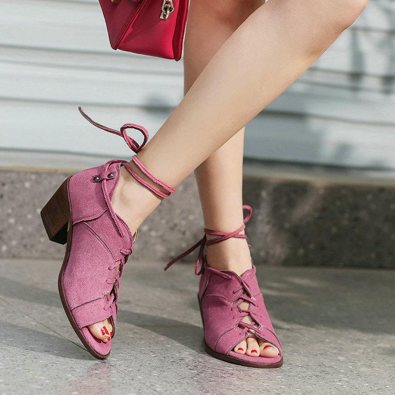 Fish Mouth Thick Heel Ultra High Heel Front Lace up Sandals Casual Style Lace up Fashion Sandals
Fish Mouth Thick Heel Ultra High Heel Front Lace up Sandals Casual Style Lace up Fashion Sandals