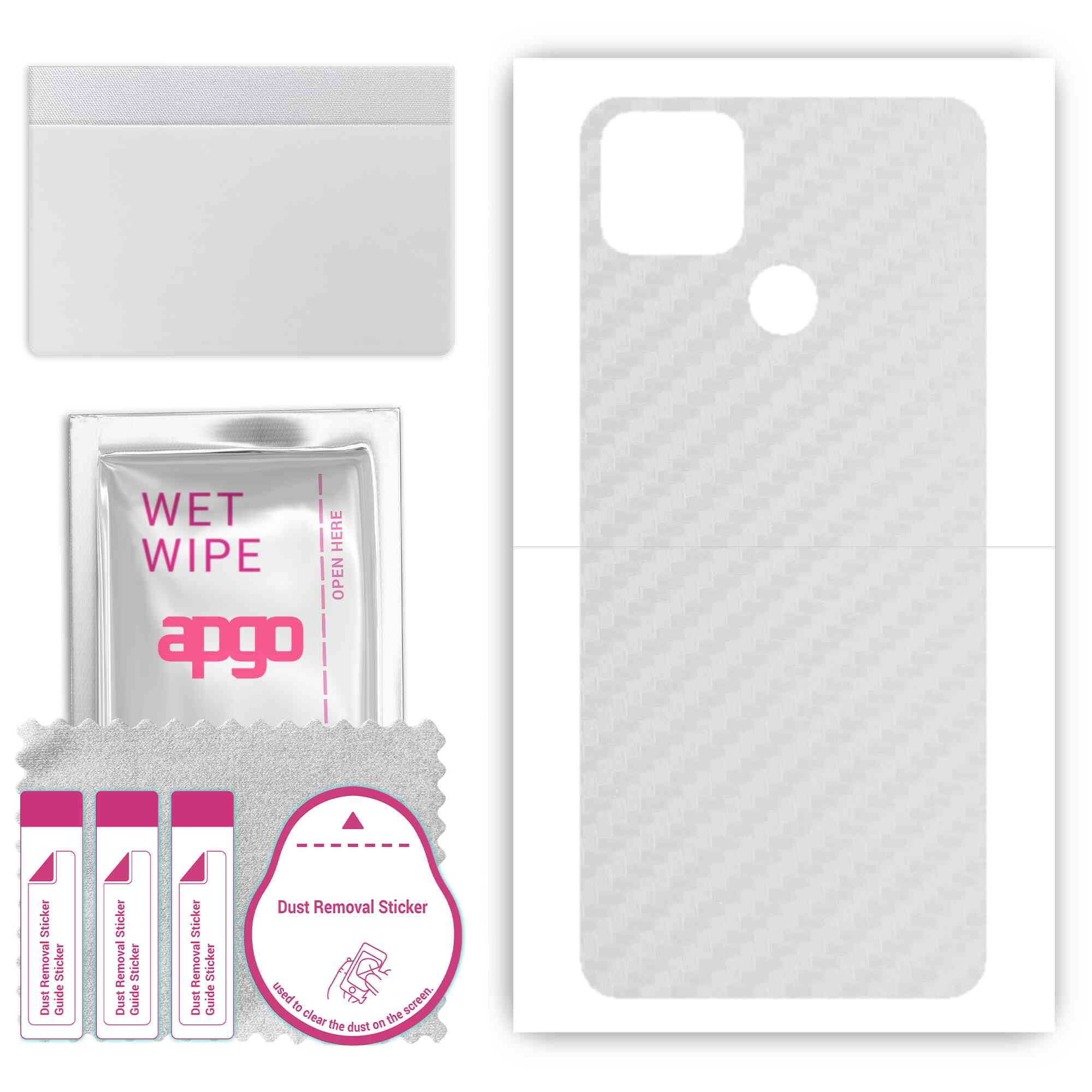 apgo Protective Skin Sticker for the back compatible with Realme 7i, Wrap Film, Foil, Vinyl - Pattern Transparent Carbon
apgo Protective Skin Sticker for the back compatible with Realme 7i, Wrap Film, Foil, Vinyl - Pattern Transparent Carbon