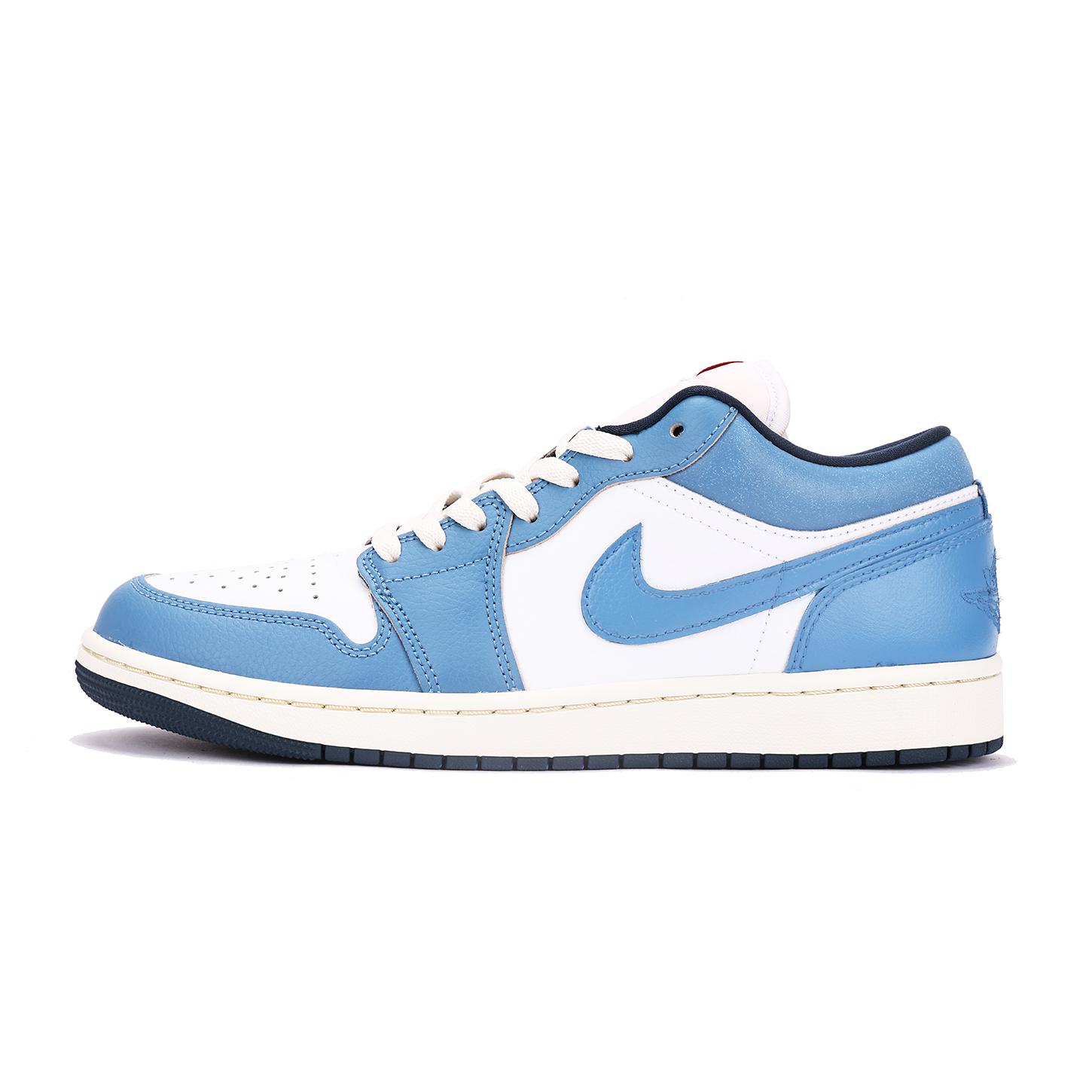 Jordan Air Jordan 1 Slip Resistant Abrasion Resistant Low top Vintage Basketball Shoes Men s White Blue HM3711-144(Team59-) 44
Jordan Air Jordan 1 Slip Resistant Abrasion Resistant Low top Vintage Basketball Shoes Men s White Blue HM3711-144(Team59-) 44