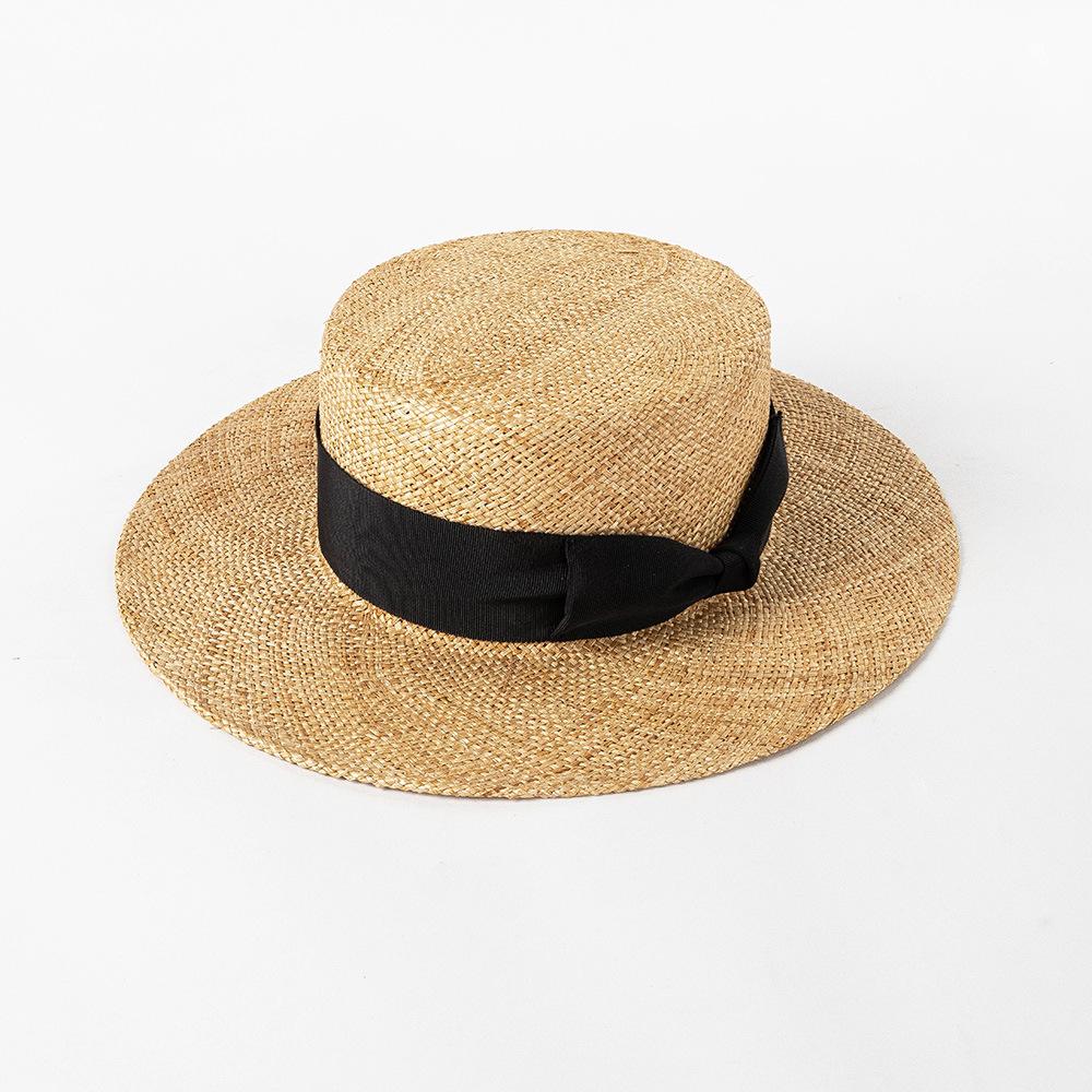 USPOP Men s Classic French Boater Hat Handmade Natural Straw Flat Top Sun Hat with Black Ribbon 56-58cm чорний
USPOP Men s Classic French Boater Hat Handmade Natural Straw Flat Top Sun Hat with Black Ribbon 56-58cm чорний
