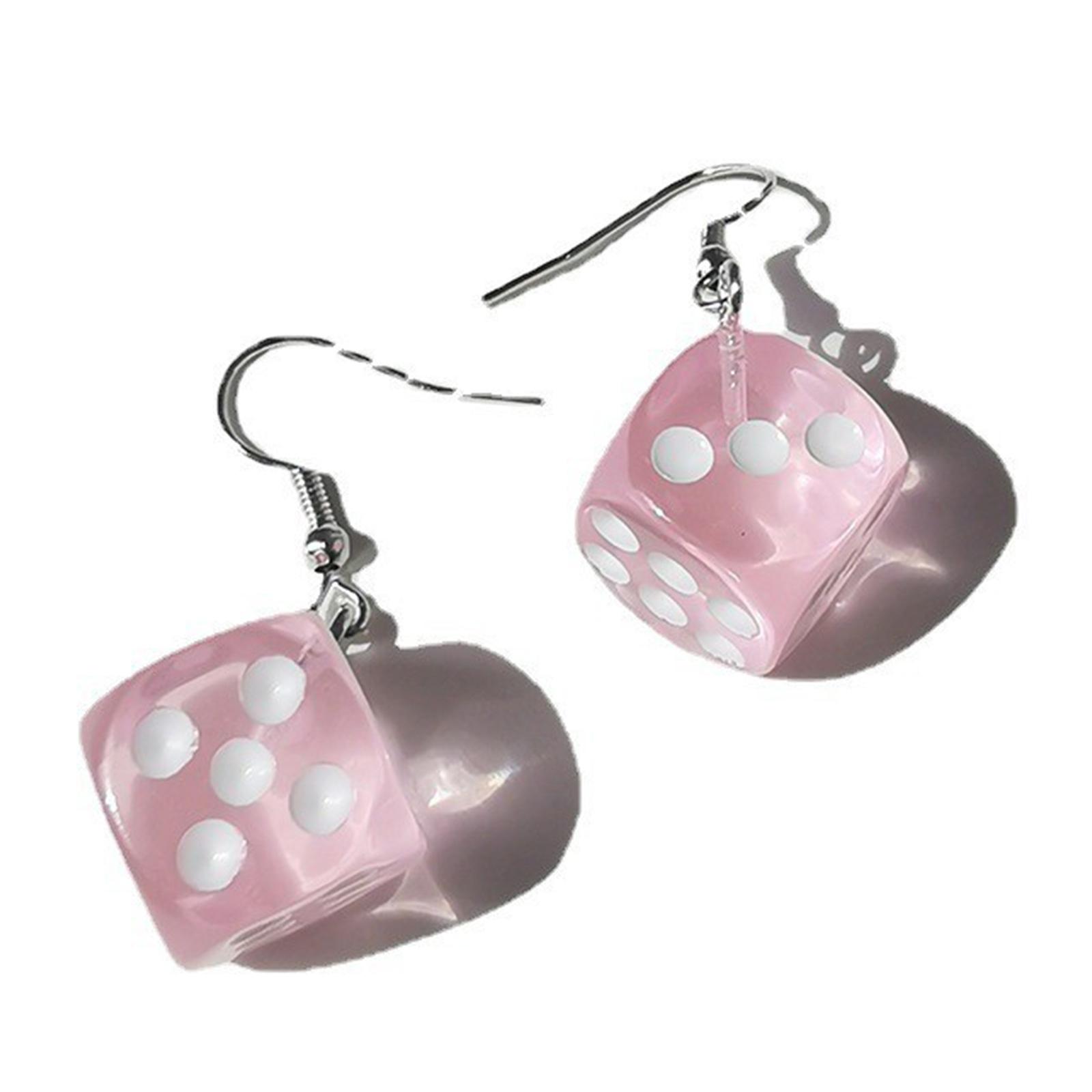 Funny Cubic Dice-Earrings Resin Dice-Dangle Earrings Cool Punk Resin Geometric Drop Earrings Night Club Party Ornament рожевий
Funny Cubic Dice-Earrings Resin Dice-Dangle Earrings Cool Punk Resin Geometric Drop Earrings Night Club Party Ornament рожевий
