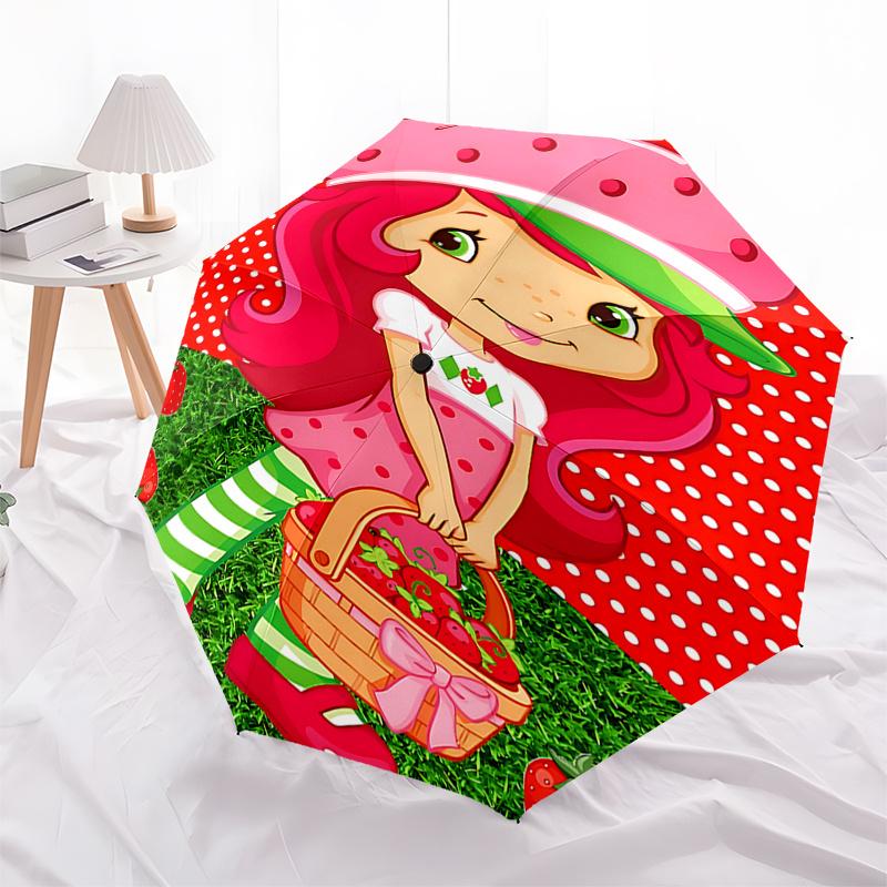 Strawberry Shortcake Automatic Opening/Closing Umbrella - Portable Three-Fold Design with 8-Bone Iron Frame - for Fans, Travelers, and Daily
Strawberry Shortcake Automatic Opening/Closing Umbrella - Portable Three-Fold Design with 8-Bone Iron Frame - for Fans, Travelers, and Daily