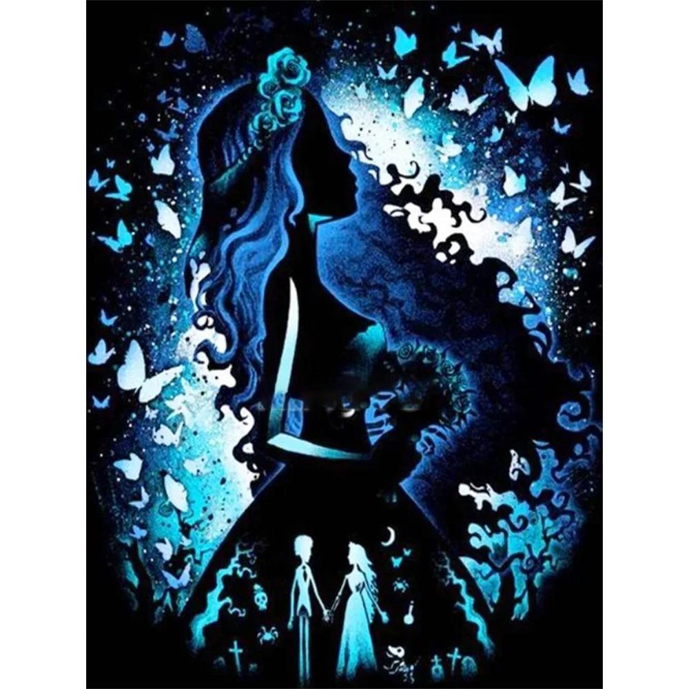 Disney Diamond Painting Corpse Bride Emily Silhouette Art Painting, Diamond Mosaic Cross stitch Diamond Inlay Room Decoration Gift Round 20x30cm
Disney Diamond Painting Corpse Bride Emily Silhouette Art Painting, Diamond Mosaic Cross stitch Diamond Inlay Room Decoration Gift Round 20x30cm