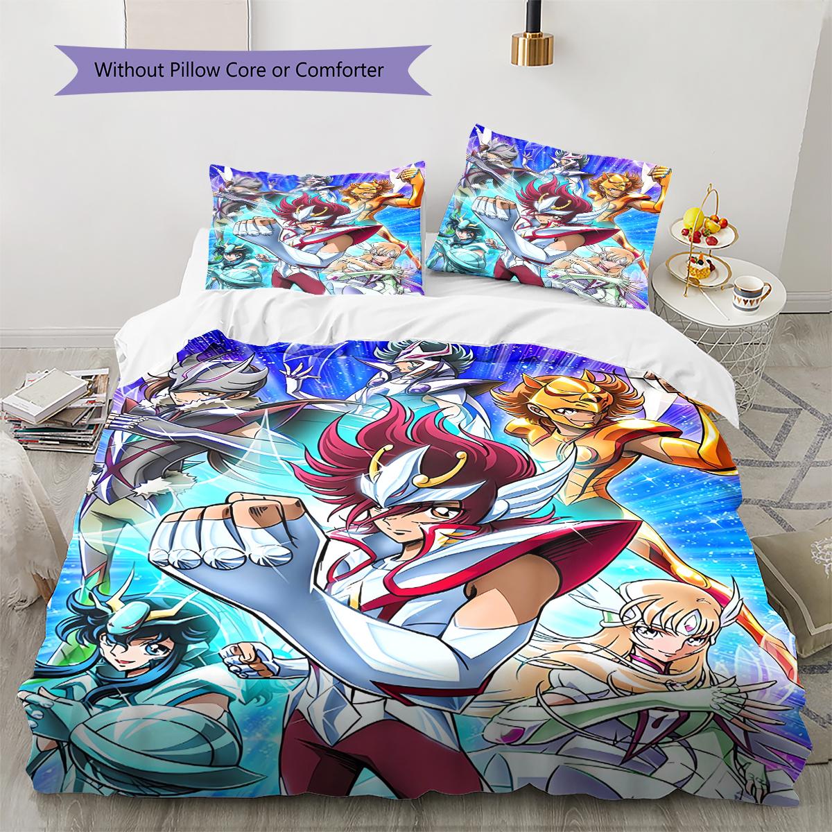 Saint Seiya Pattern Bedding Quilt Set Quilt Cover Pillowcase Home Decoration Birthday Gift (1 * duvet cover + 2 * pillowcase, without core) 135x200cm
Saint Seiya Pattern Bedding Quilt Set Quilt Cover Pillowcase Home Decoration Birthday Gift (1 * duvet cover + 2 * pillowcase, without core) 135x200cm