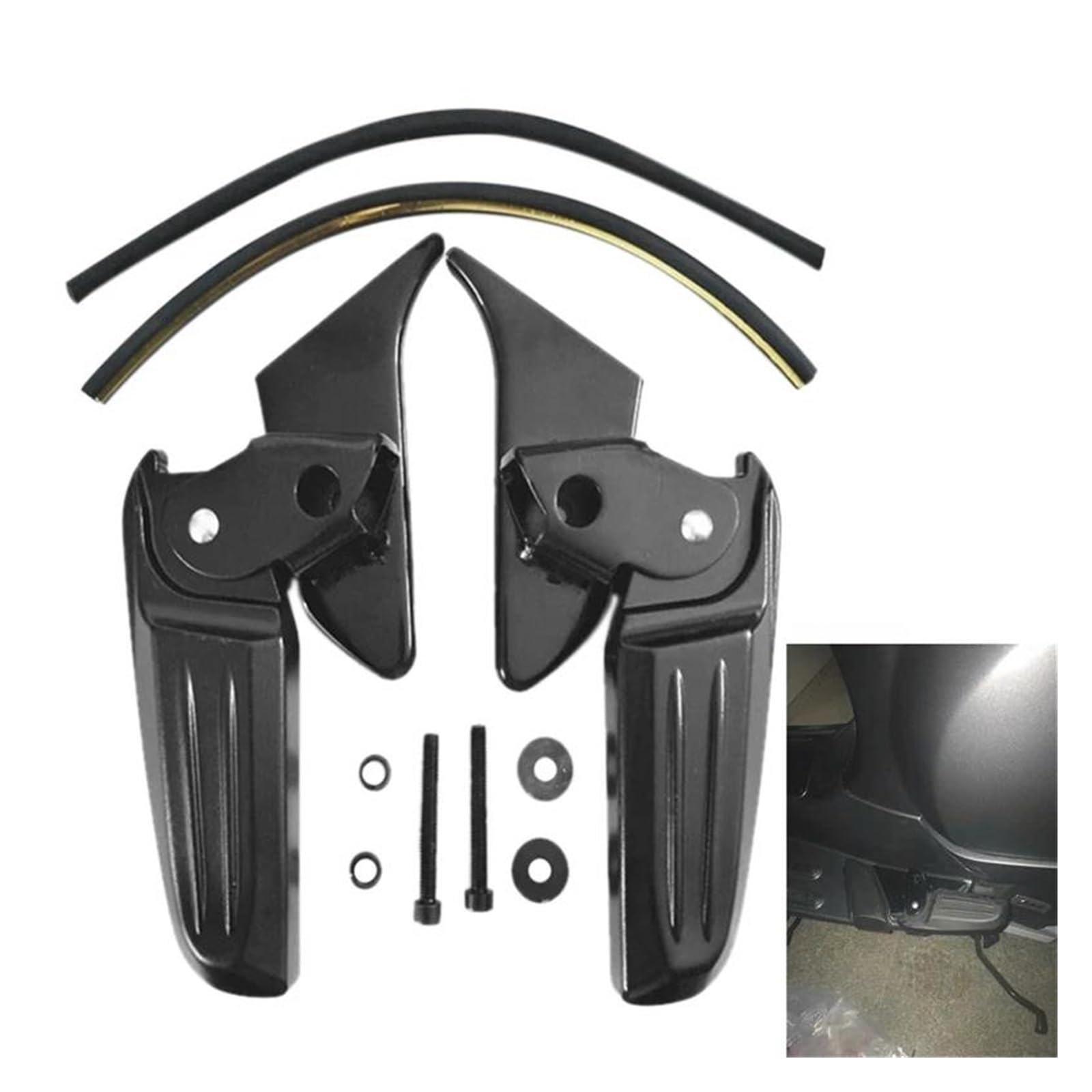 Motorcycle Footrest Pegs for Piaggio, Vespa, Spring, Primavera LX LXV 150 125, Motorcycle Folding One size чорний
Motorcycle Footrest Pegs for Piaggio, Vespa, Spring, Primavera LX LXV 150 125, Motorcycle Folding One size чорний