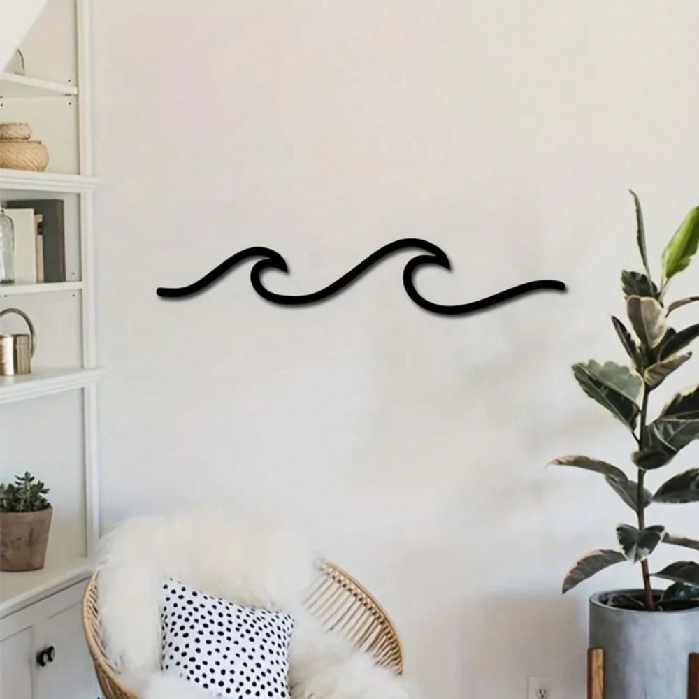 1 pc Modern Metal Wave Wall Hanging Art Iron Sculpture Home Decor TY4151 чорний
1 pc Modern Metal Wave Wall Hanging Art Iron Sculpture Home Decor TY4151 чорний