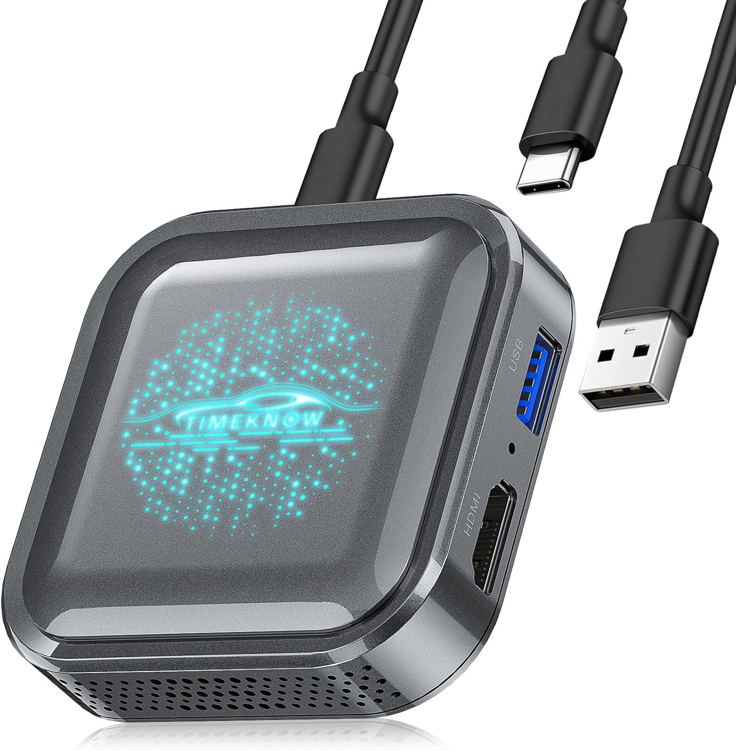 Magic Ai Box 2.0 Wireless CarPlay & Android Auto Adapter, LED HDMI Dongle for Phone to Car/TV Streaming сірий
Magic Ai Box 2.0 Wireless CarPlay & Android Auto Adapter, LED HDMI Dongle for Phone to Car/TV Streaming сірий