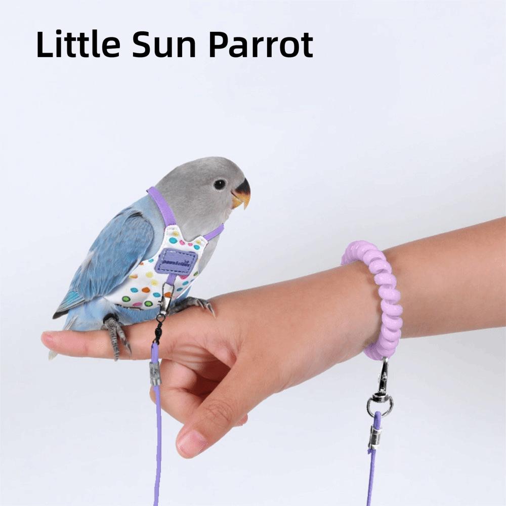 Breathable Bird Flight Suit Adjustable Bird Walking Leash New Parrot Flying Harness Small Parrots Purple-Style3
Breathable Bird Flight Suit Adjustable Bird Walking Leash New Parrot Flying Harness Small Parrots Purple-Style3