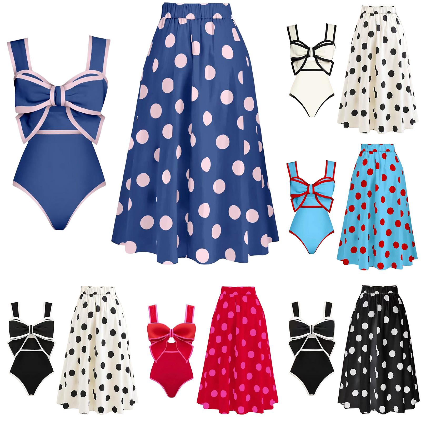 Women s Fashion Bowknot Round Skirt One-piece Conservative Belly Covering Sexy Skirt Beach Dress Swimsuit L синій
Women s Fashion Bowknot Round Skirt One-piece Conservative Belly Covering Sexy Skirt Beach Dress Swimsuit L синій