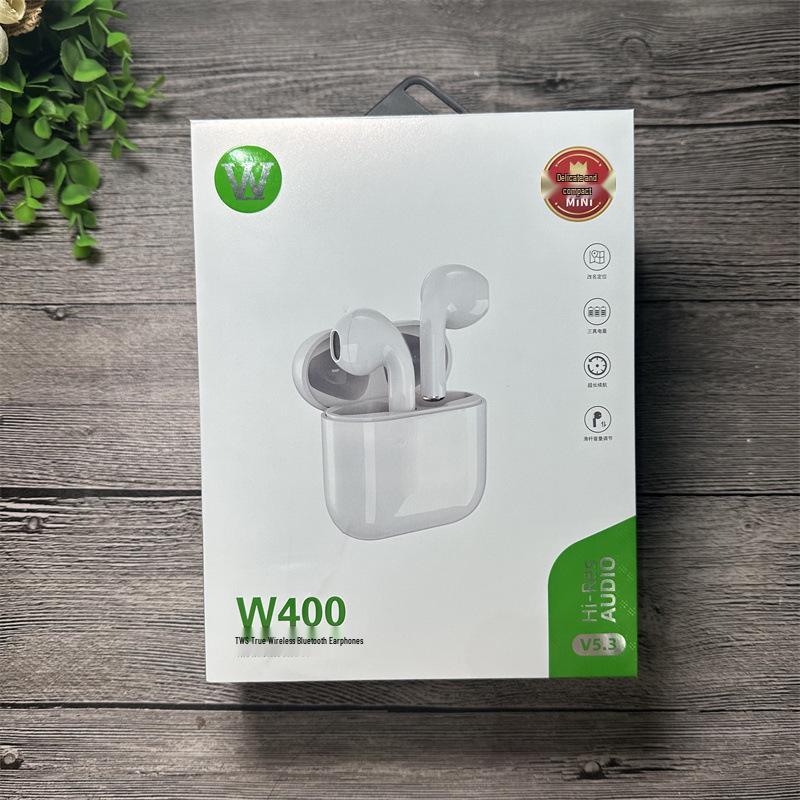 Weiliwang W400 TWS Bluetooth Earphones: Dual-Ear High-Definition Stereo Sound, Universal Compatibility
Weiliwang W400 TWS Bluetooth Earphones: Dual-Ear High-Definition Stereo Sound, Universal Compatibility