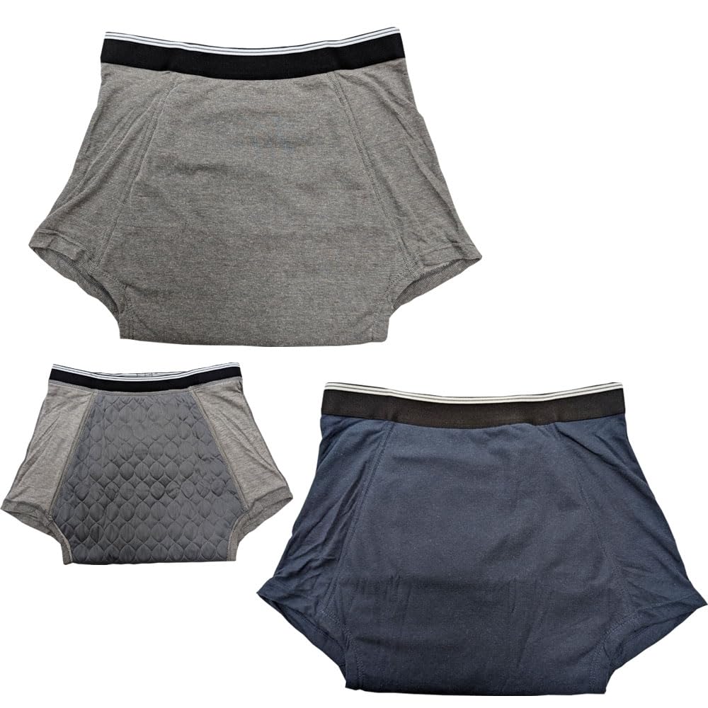 Mega Deodorizing Incontinence Absorbs 1 Sizes Absorbent Men s Pants, 5-Layer Construction, 500cc, Washable, Pair, M/L/LL/3L (Gray, M) сірий колір
Mega Deodorizing Incontinence Absorbs 1 Sizes Absorbent Men s Pants, 5-Layer Construction, 500cc, Washable, Pair, M/L/LL/3L (Gray, M) сірий колір